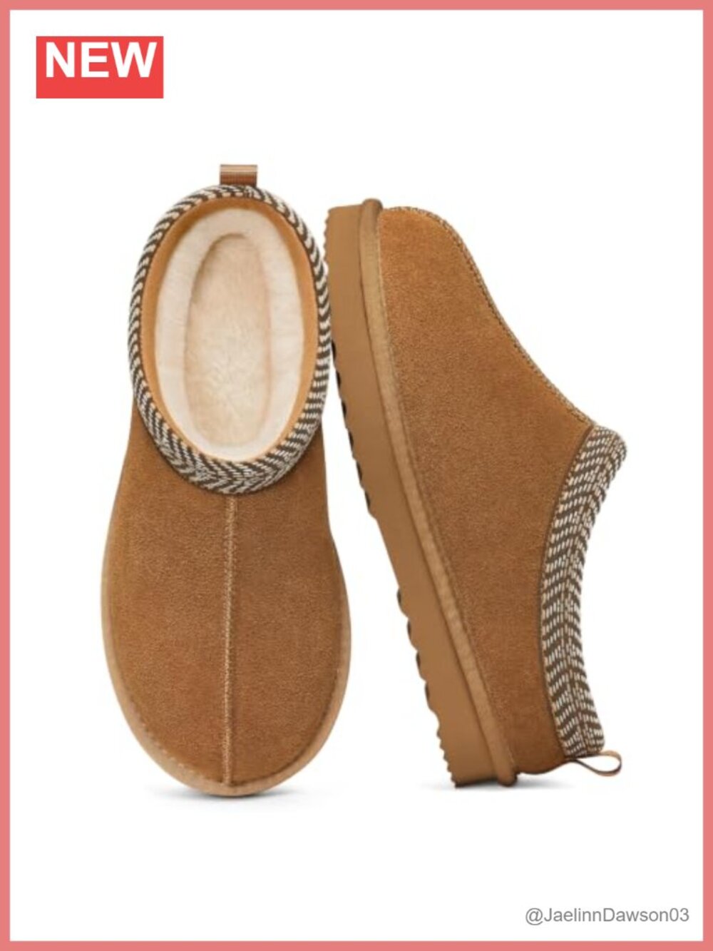 Genuine Suede Slippers Memory Foam Faux Fur Lined House Shoes